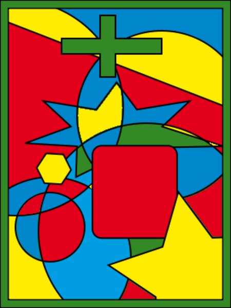四色問題を題材にしたパズルアプリの画像